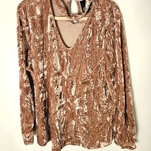 Nanette Lepore crush velvet top